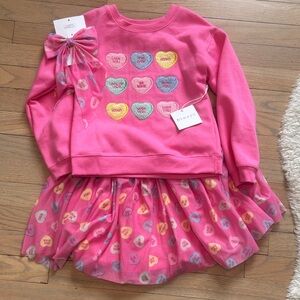 btween Pink Heart Matching Set